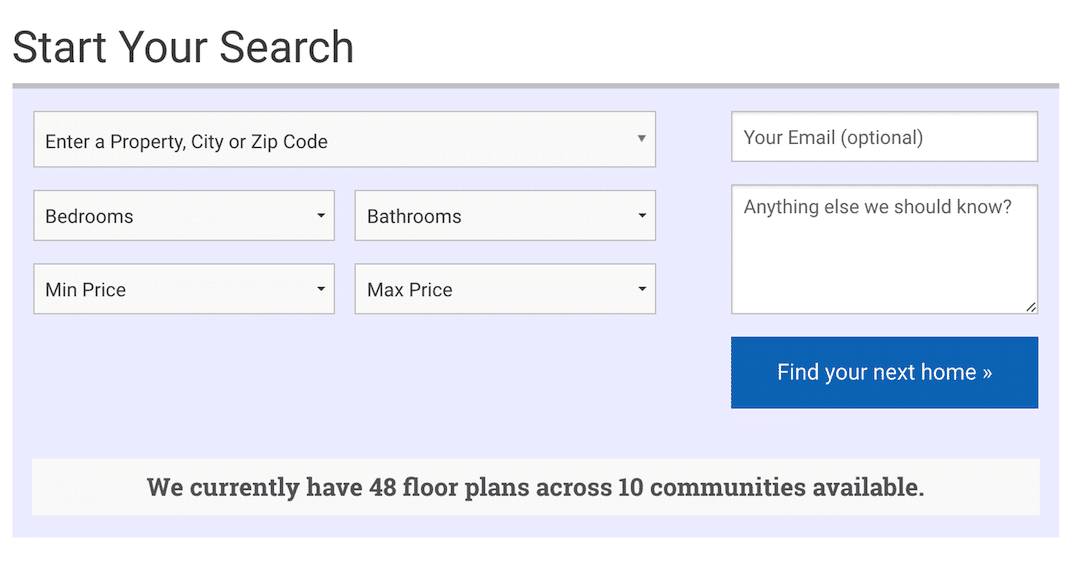 Advanced Search with Email Collection on LSRCommunities.com