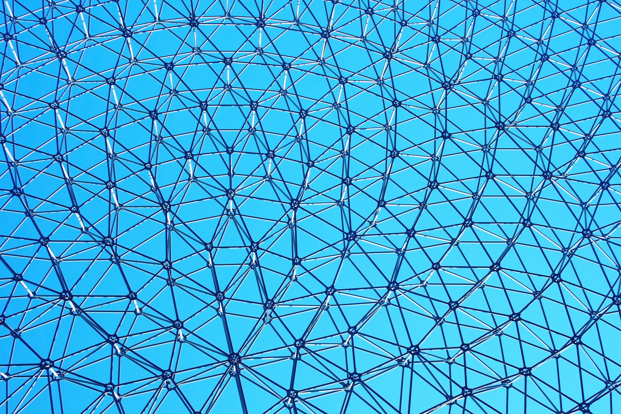 Building construction - A metal steel framework as a metaphor for your foundational marketing framework